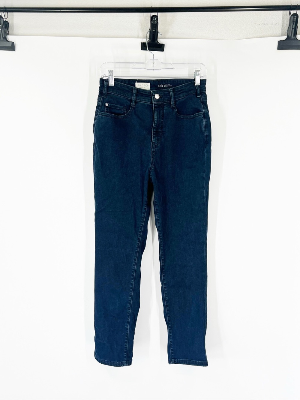 Pilcro by Anthropologie High Rise Slim Jeans Dark Wash